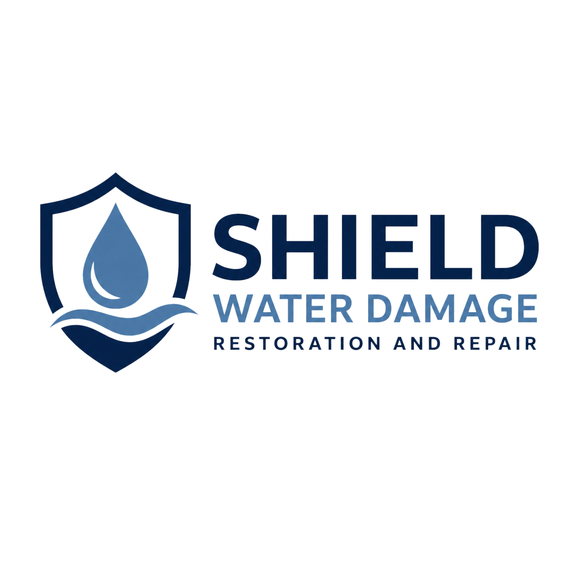 Shield Water Damage Logo